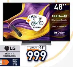 Unieuro LG SMART TV 4K OLED EVO AI 48656 offerta
