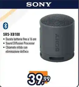 Unieuro SONYSONY SRS-XB100 offerta