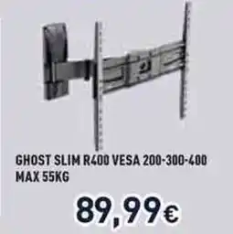 Unieuro meliconi GHOST SLIM R400 VESA 200-300-400 MAX offerta