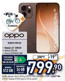 Unieuro oppo REN015 PRO 56 offerta