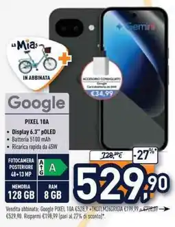 Unieuro Google PIXEL 10A offerta