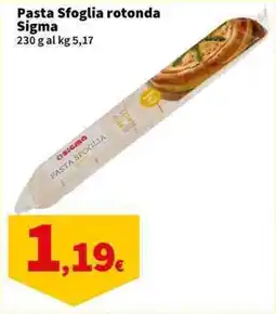 Sigma Superstore Pasta Sfoglia rotonda Sigma offerta