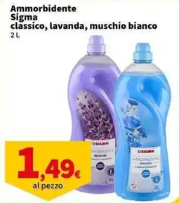 Sigma Superstore Ammorbidente Sigma classico, lavanda, muschio bianco offerta