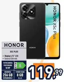 Unieuro HONOR X5C plus offerta