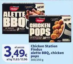 Sigma Superstore Chicken Station Findus alette BBQ, chicken pops offerta