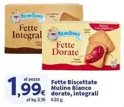 Sigma Superstore Fette Biscottate Mulino Bianco dorate, integrali offerta