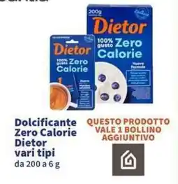 Sigma Superstore Dolcificante Zero Calorie Dietor offerta