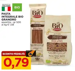 Alì Supermercati Pasta integrale bio GRANORO offerta