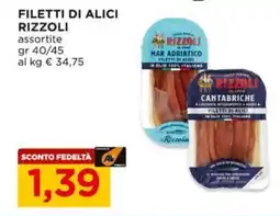 Alì Supermercati Filetti di alici RIZZOLI offerta