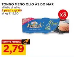 Alì Supermercati Tonno meno olio ÀS DO MAR offerta