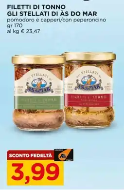 Alì Supermercati Filetti di tonno gli stellati di ÀS DO MAR offerta