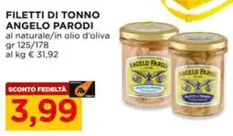 Alì Supermercati Filetti di tonno ANGELO PARODI offerta