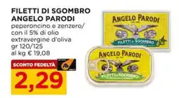 Alì Supermercati Filetti di sgombro ANGELO PARODI offerta