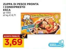 Alì Supermercati Zuppa di pesce pronta i condipresto ESCA offerta