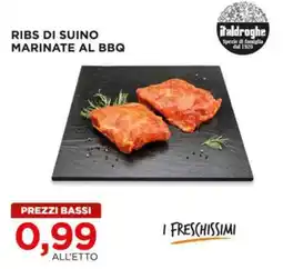 Alì Supermercati Ribs di suino marinate al bbq offerta