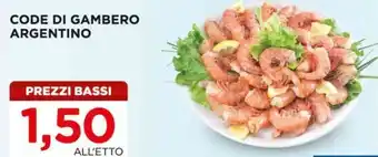 Alì Supermercati Code di gambero argentino offerta