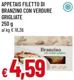 A&O Appetais filetto di branzino con verdure grigliate offerta