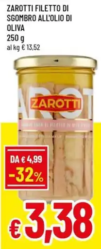 A&O Zarotti filetto di sgombro all'olio di oliva offerta
