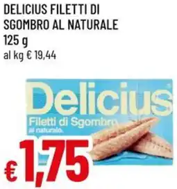A&O Delicius filetti di sgombro al naturale offerta