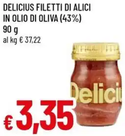 A&O Delicius filetti di alici in olio di oliva (43%) offerta