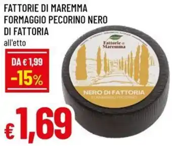A&O Fattorie di maremma formaggio pecorino nero di fattoria offerta