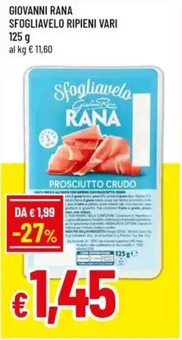 A&O Giovanni rana sfogliavelo ripieni vari offerta