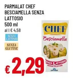 A&O Parmalat chef besciamella senza lattosio offerta