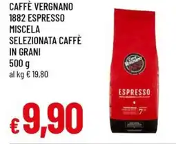 A&O Caffè vergnano 1882 espresso miscela selezionata caffè in grani offerta