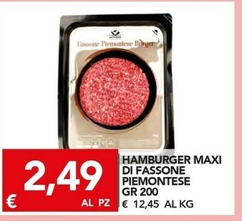 TuoDi Hamburger maxi di fassone piemontese offerta
