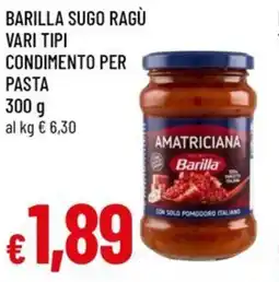 A&O Barilla sugo ragù condimento per pasta offerta