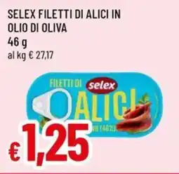 A&O Selex filetti di alici in olio di oliva offerta