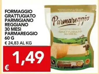 TuoDi Parmigiano reggiano 30 mesi grattugiato 60 g(ml) offerta