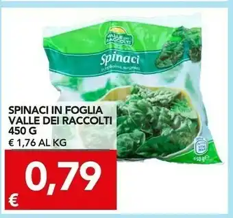 TuoDi Spinaci in foglia 450 g offerta