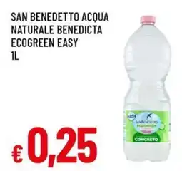 A&O San benedetto acqua naturale benedicta ecogreen easy offerta