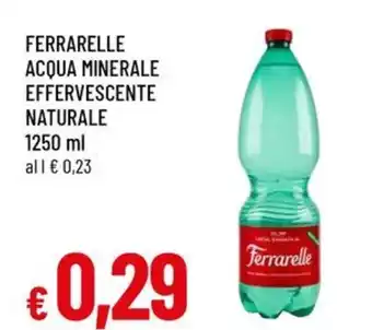 A&O Ferrarelle acqua minerale effervescente naturale offerta