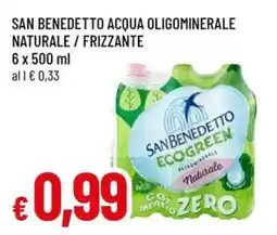 A&O San benedetto acqua oligominerale naturale/frizzante offerta