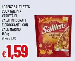 A&O Lorenz saltletts cocktail mix varietà di salatini dorati e croccanti, con sale marino offerta