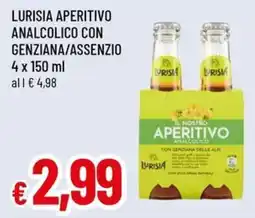 A&O Lurisia aperitivo analcolico con genziana/assenzio offerta