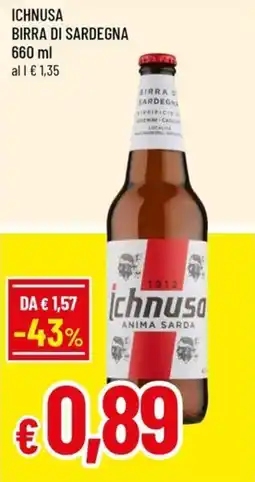 A&O Ichnusa birra di sardegna offerta