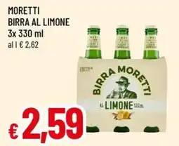 A&O Moretti birra al limone offerta