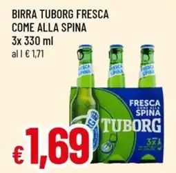 A&O Birra tuborg fresca come alla spina offerta