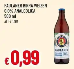 A&O Paulaner birra weizen 0,0% analcolica offerta
