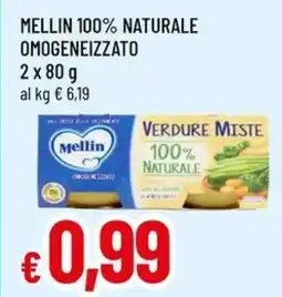 A&O Mellin 100% naturale omogeneizzato offerta