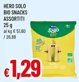 A&O Hero solo bio snacks offerta