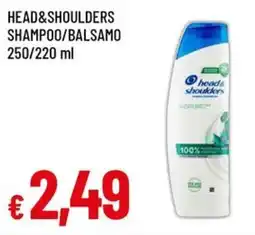 A&O Head&shoulders shampoo/balsamo offerta