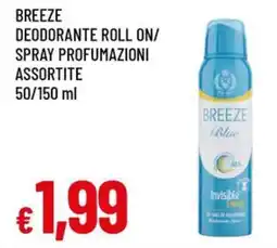 A&O Breeze deodorante roll on/ spray offerta