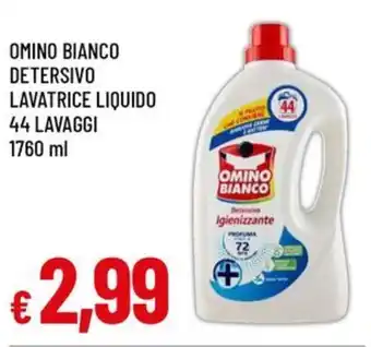 A&O Omino bianco detersivo lavatrice liquido offerta