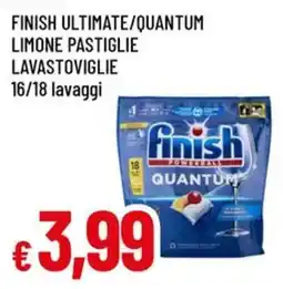 A&O Finish ultimate/quantum limone pastiglie lavastoviglie offerta