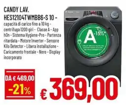 A&O CANDY LAV. HES12104TWMBB6-S 10 offerta