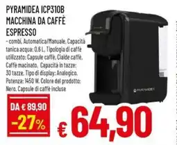 A&O PYRAMIDEA ICP310B MACCHINA DA CAFFÈ ESPRESSO offerta